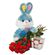My bunny!. Great combination of cuddle toy, sweet chocolates and magnificent flowers!. Sochi